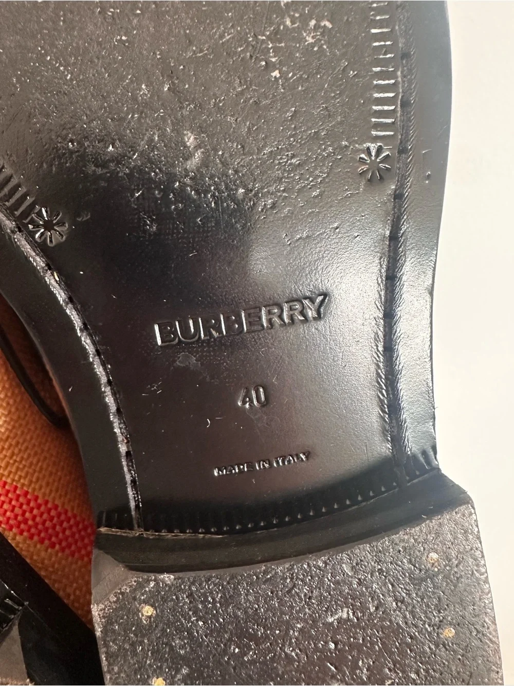 Burberry Broadbrook Signature Burberry check loafers size eu 40